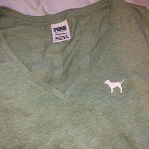 PINK Green tunic tee